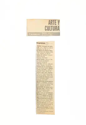 Carteleras culturales — pieza 2