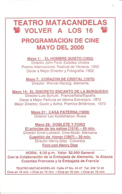 Programación mensual — pieza 6