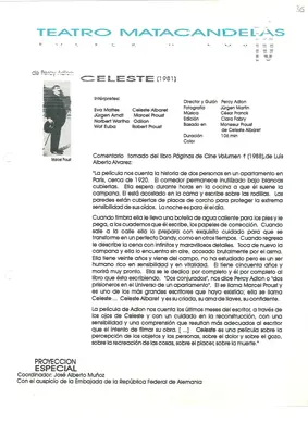 Volver a los 16: fichas de las proyecciones (1999–2002) — pieza 36