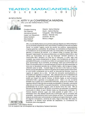 Volver a los 16: fichas de las proyecciones (1999–2002) — pieza 42