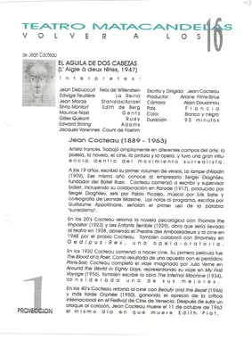 Volver a los 16: fichas de las proyecciones (1999–2002) — pieza 43