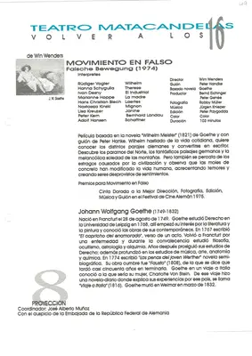 Volver a los 16: fichas de las proyecciones (1999–2002) — pieza 49