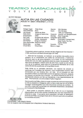 Volver a los 16: fichas de las proyecciones (1999–2002) — pieza 66