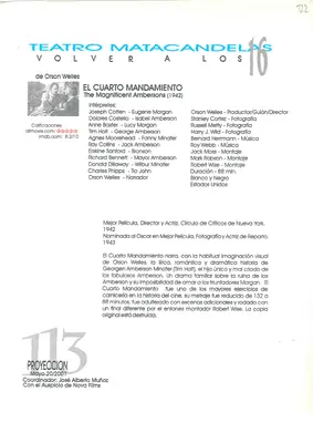 Volver a los 16: fichas de las proyecciones (1999–2002) — pieza 122