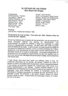 Volver a los 16: fichas de las proyecciones (1999–2002) — pieza 204