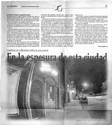 Dos textos de Cristóbal Peláez en El Mundo — pieza 8A
