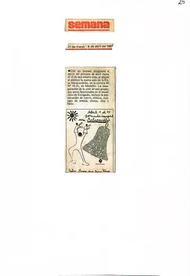 La Casa Matacandelas: la jornada inaugural (abril de 1987) — pieza 18