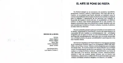 III Festival Colombiano de Teatro Infantil (1995) — pieza 1C