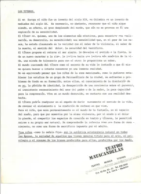 La propuesta — pieza 3