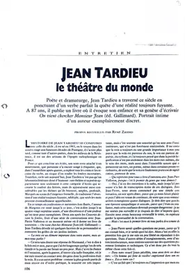 «Jean Tardieu, le théâtre du monde» — pieza 2