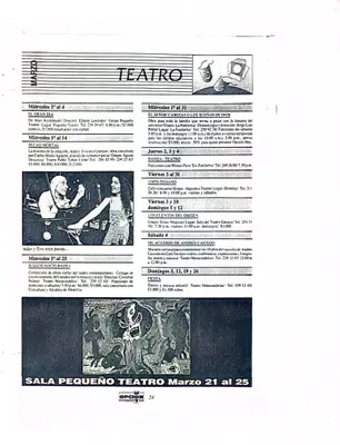 Agenda de teatro de marzo de 1995 — pieza 11