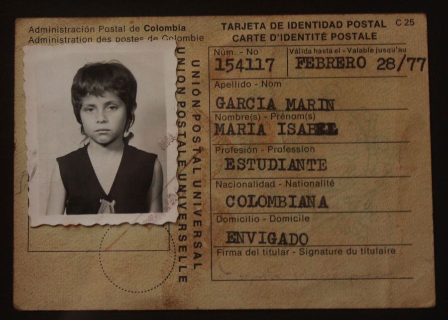 Tarjeta de identidad de Maria Isabel García - Chava